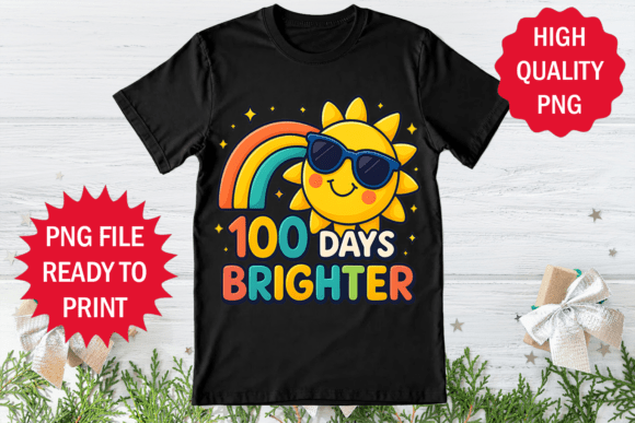 100 Days Brighter 100 Days of School Png