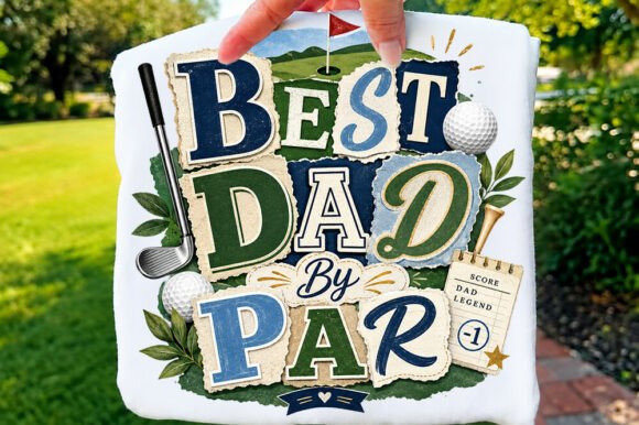 Best Dad by Par T-shirt, Father Day PNG