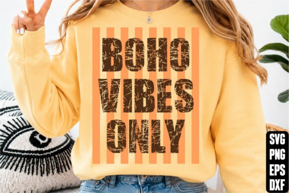 Boho Vibes Only T-Shirt Design Graphics