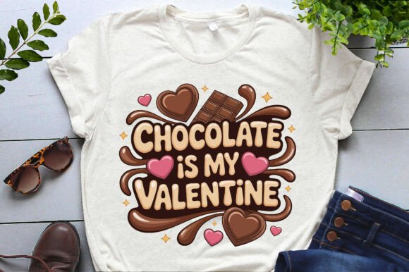 Chocolate is My Valentine Cute Valentine Graphics