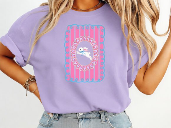 Easter Bunny Grandmillennial T-Shirt Graphics