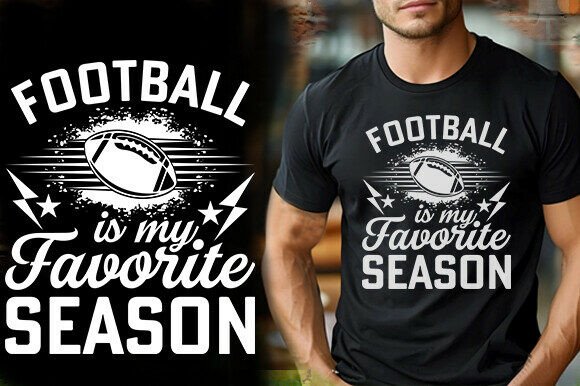 FOOTBALL is MY FAVORITE SEASON TSHIRT DE Graphics