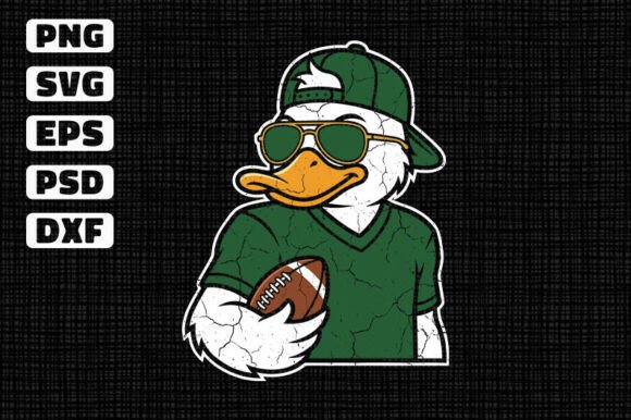 Green Duck American Football Sunglasses Graphics