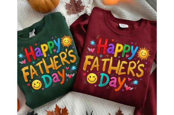 Happy Father's Day Typography T-Shirt Graphics