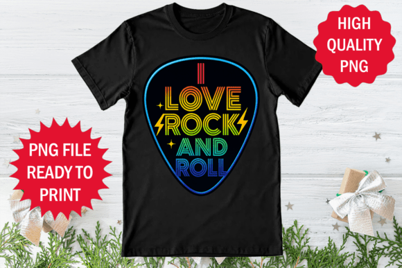 Rock Music Lover 70s Retro T-shirt Png: Graphics and T-Shirt Designs