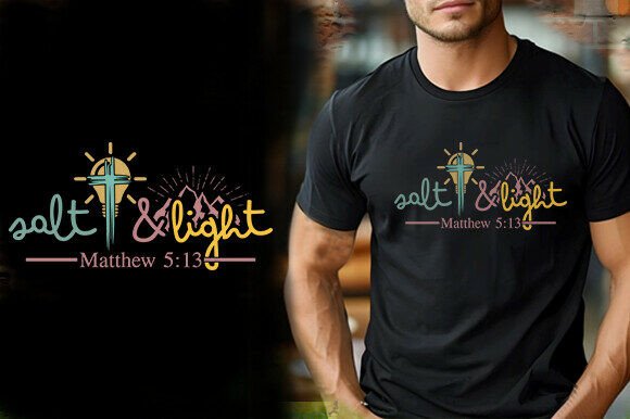 SALT and LIGHT VECTOR TSHIRT DESIGN