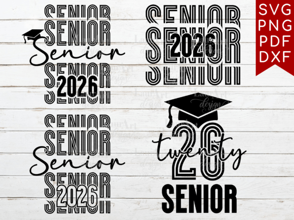 Senior 2026 Graduation Cap Twenty 26 Cap Graphics