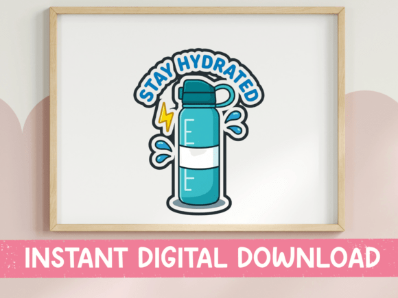 Stay Hydrated Water Bottle Design