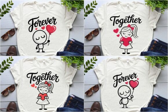 Valentine Couple Forever Together Png: Graphics for Branding